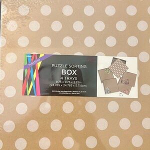 Polka Dot Puzzle Sorting Box With Trays